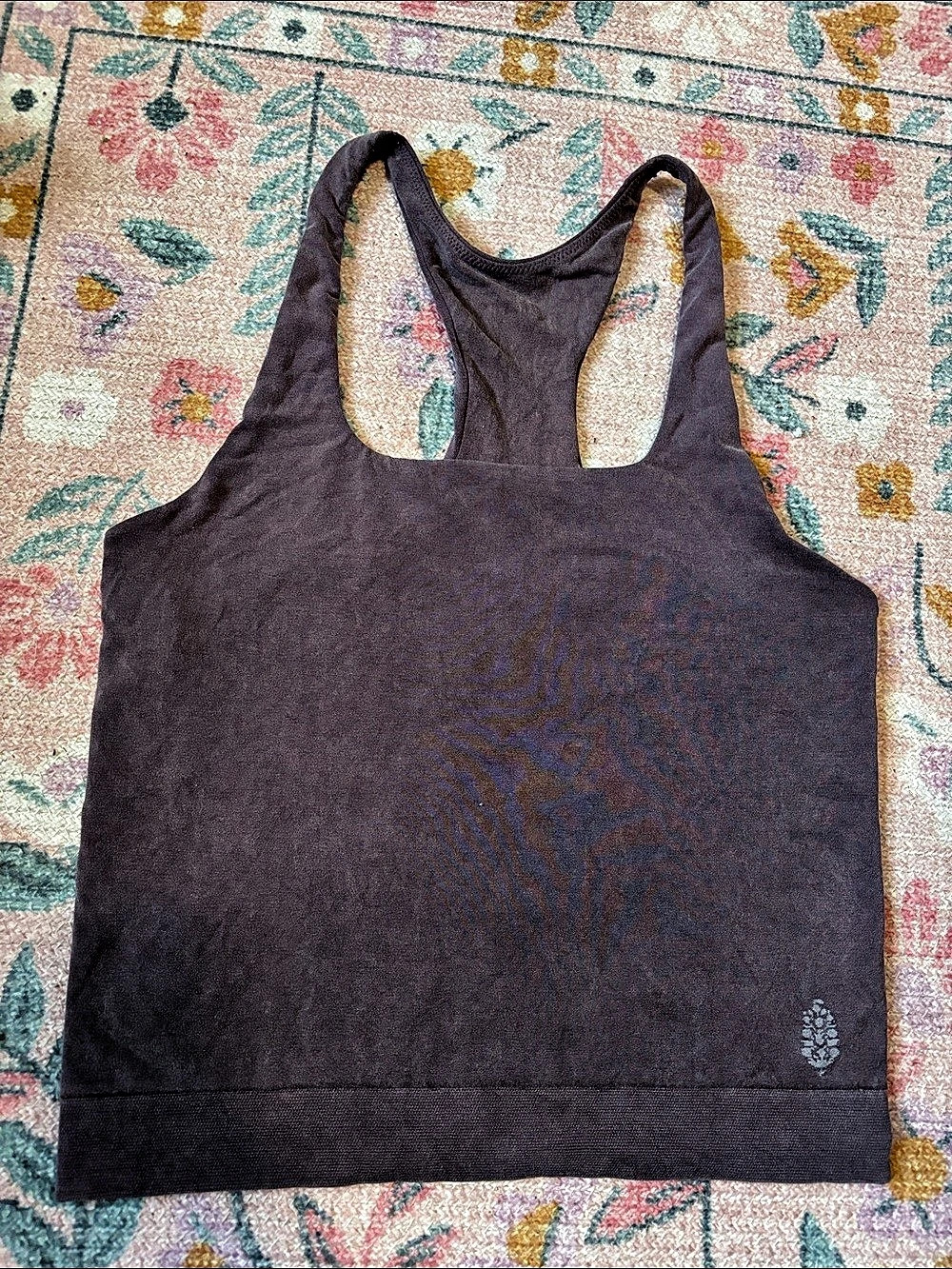 Free people Women's Racerback Tank burgundy/Brown Size M/L